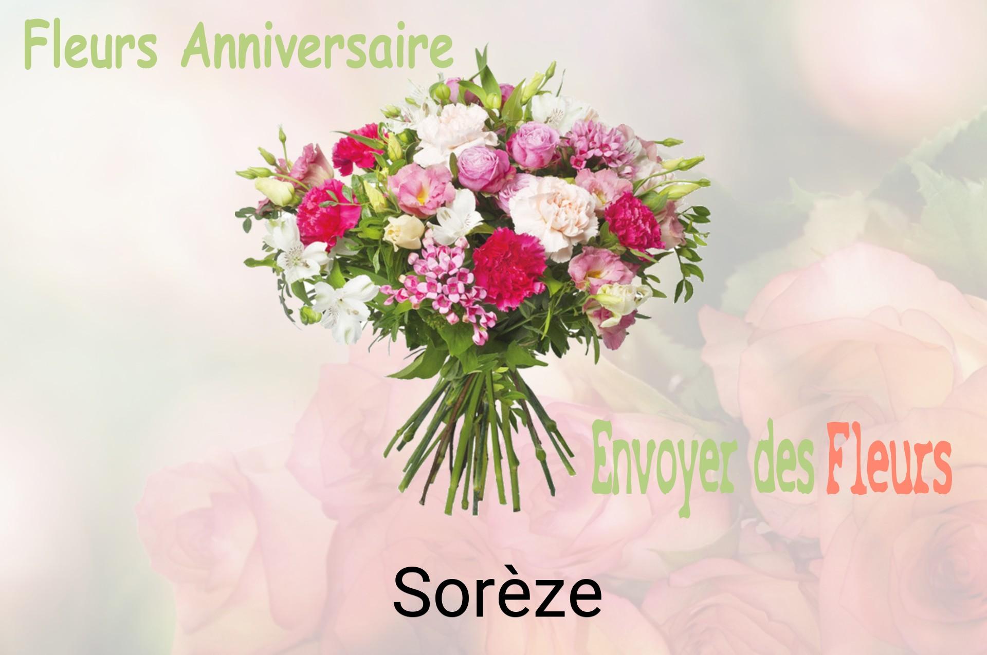 Bouquet de fleurs d’anniversaire livré à Sorèze